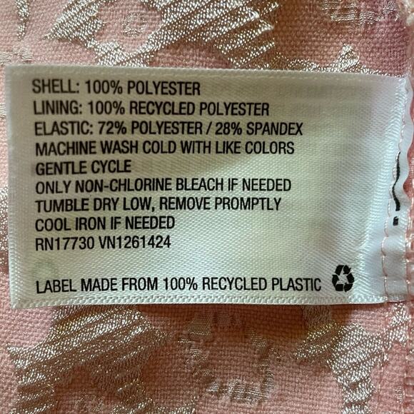 Wild Fable Pink Floral Textured Corset Cropped Tank Top size Large - Picture 8 of 9